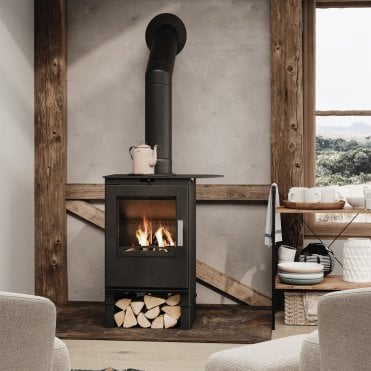 Beltane Stoves Brue Cooktop Woodburning Multi-Fuel Logstore Stove