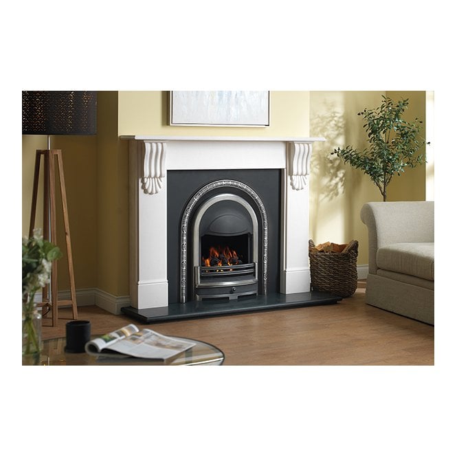 CastTec  Decorative Polished Arched Insert Gas Fire
