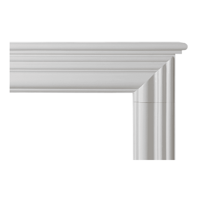 CastTec Kensington Polar White Fireplace