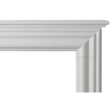 Kensington Polar White Fireplace