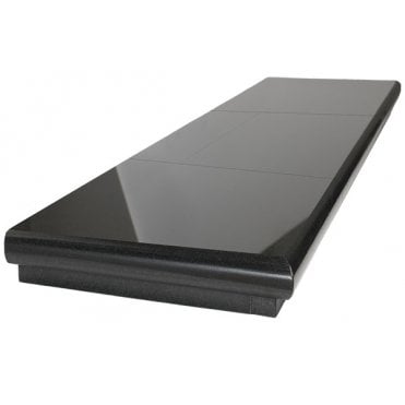 CastTec Solid Fuel Polished Granite Hearth