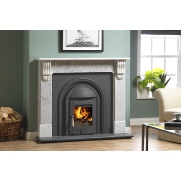 Victorian Corbel Carrara Fireplace