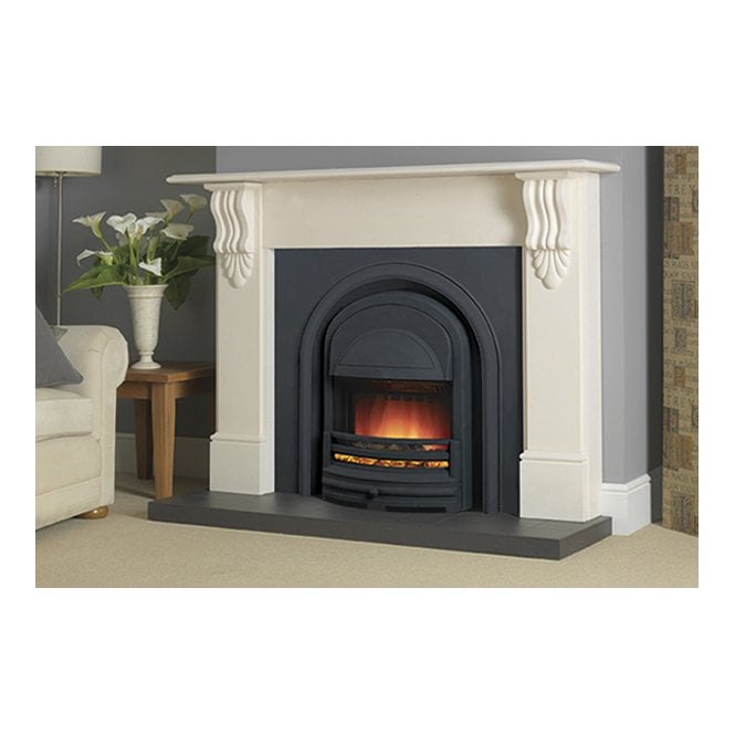 CastTec Victorian Corbel Limestone Fireplace