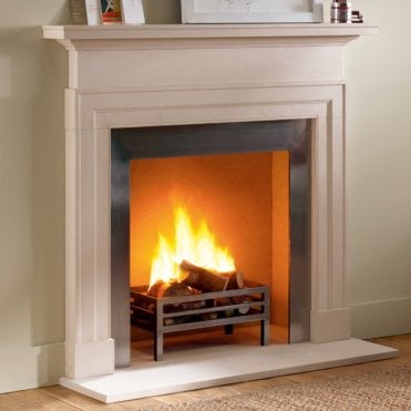 Chesneys Dakota 48" Limestone Fireplace