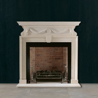 Chesneys The Brettingham 57" Limestone Fireplace