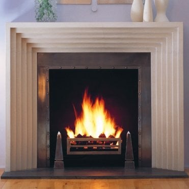Chesneys The Odean 56" Limestone Fireplace