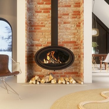 Dik Geurts Oval Front 7.9kW Woodburning Stove