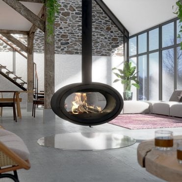 Dik Geurts Oval Tunnel 11.6kW Woodburning Stove