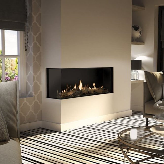 DRU  Global 120 Corner Balanced Flue Gas Fire