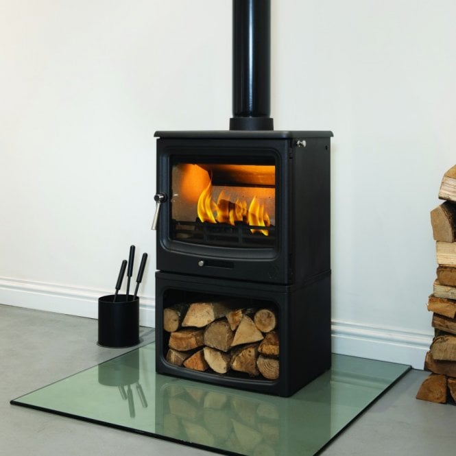 F2 Fires  Vue Landscape Woodburning & Multi-Fuel Logstore Stove