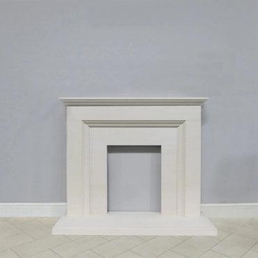 FDC Abingdon 46" Portuguese Limestone Fireplace