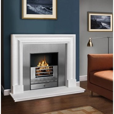 FDC Bolection Aegean Limestone 50" Fireplace