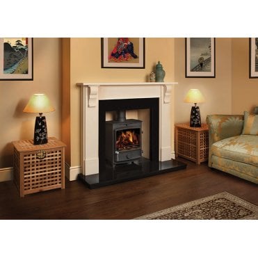 FDC Edwardian Corbel Aegean Limestone 56" Fireplace