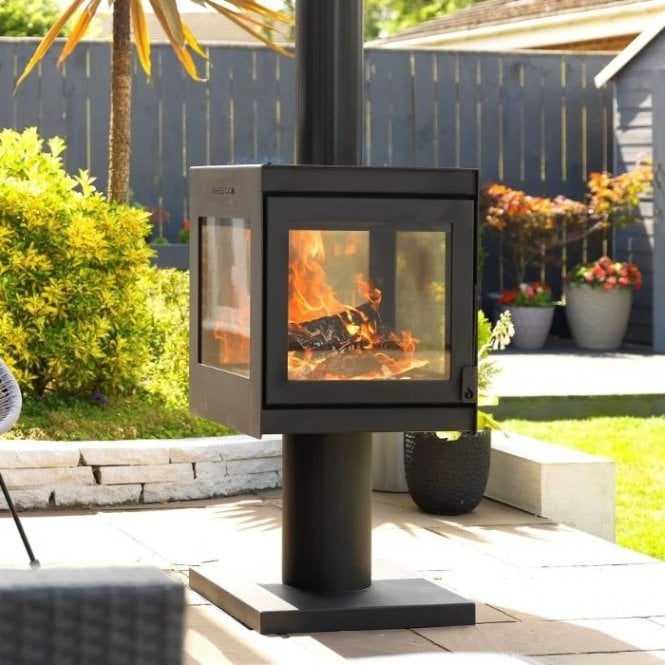 Firebloom  The Fresco Plus Mk2 Outdoor Woodburning Heater