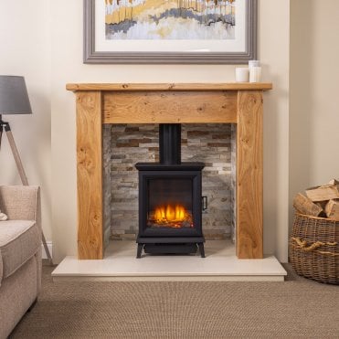 Focus Fireplaces Janine 52" Wooden Fireplace