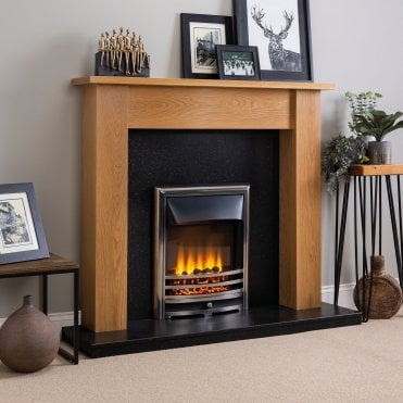 Focus Fireplaces Justine 50 1/2" Wooden Fireplace