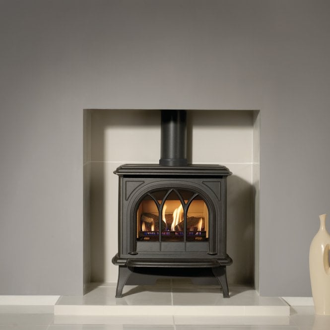 Gazco  Huntingdon 30 Gas Stove, Tracery Door, Balanced Flue