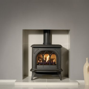 Gazco Huntingdon 30 Gas Stove, Tracery Door, Balanced Flue