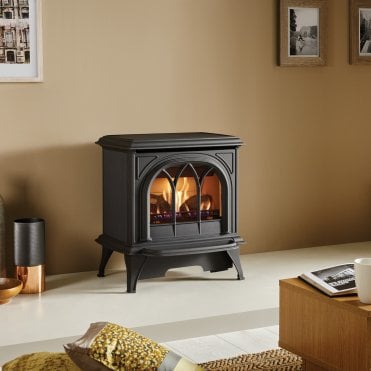 Gazco Huntingdon 30 Gas Stove, Tracery Door, Conventional Flue