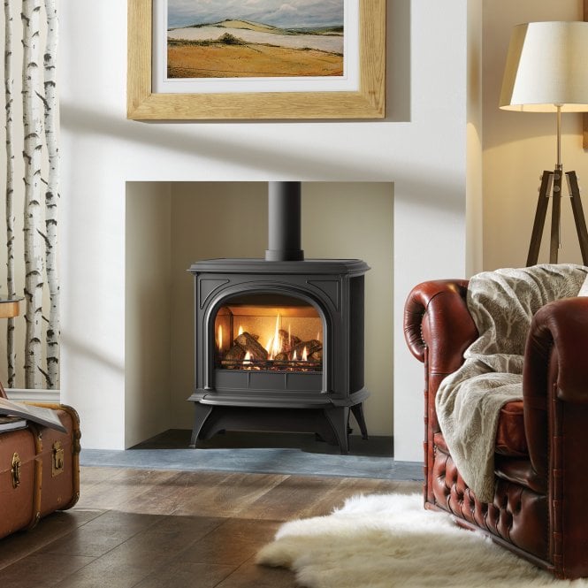 Gazco  Huntingdon 40 Gas Stove, Clear Door, Balanced Flue