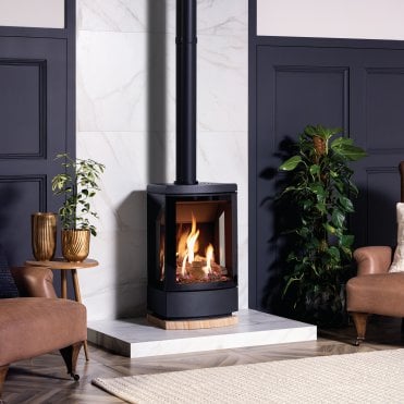 Gazco Loft, Graphite, Logs, LPG Stove With Balanced Flue - Cancelled Order