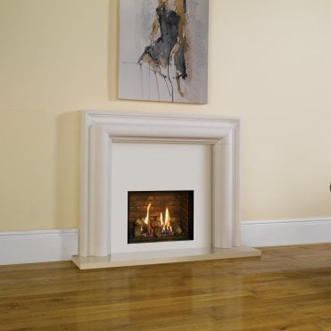 Gazco Riva2 500 Gas Fire Balanced Flue With Brick Effect Lining
