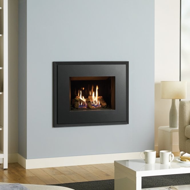 Gazco  Riva2 500 LPG Fire Balanced Flue With Black Glass Lining