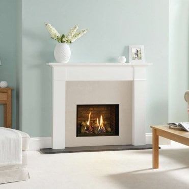 Gazco Riva2 600 Gas Fire Conventional Flue With Brick Effect Lining
