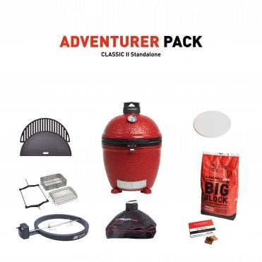 Kamado Joe Classic Joe II Ceramic Grill Stand-Alone Adventurer Pack