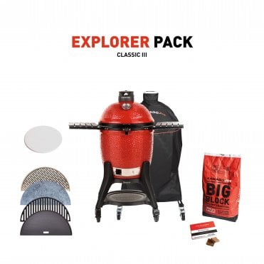 Kamado Joe Classic Joe III Ceramic Grill Explorer Pack