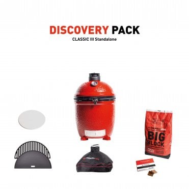 Kamado Joe Classic Joe III Ceramic Grill Stand-Alone Discovery Pack