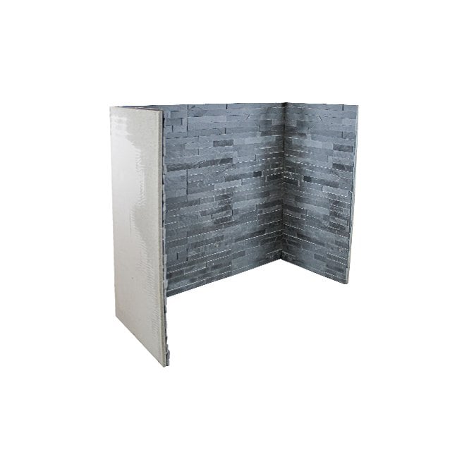M.A.C. Metalcraft Black Slate-3 Piece Inglenook Chamber