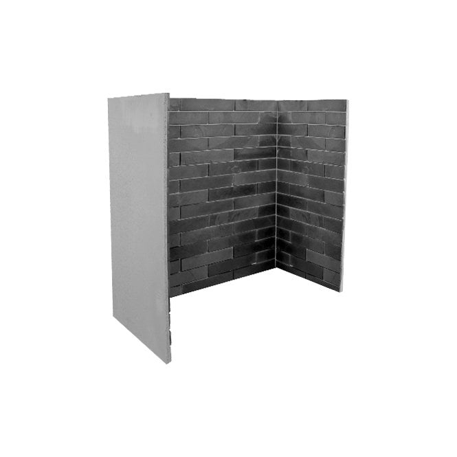 M.A.C. Metalcraft Oriental Slate Brickbond-3 Piece Inglenook Chamber