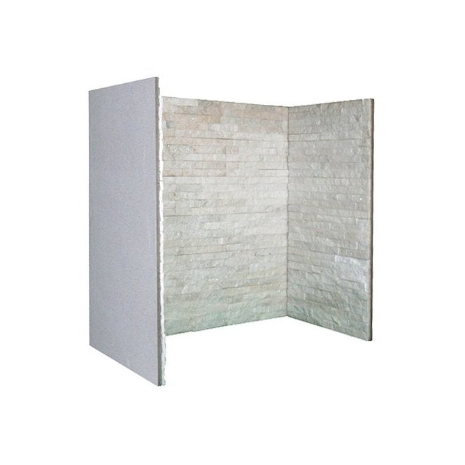 M.A.C. Metalcraft White Quartz -3 Piece Inglenook Chamber