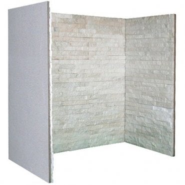 White Quartz -3 Piece Inglenook Chamber