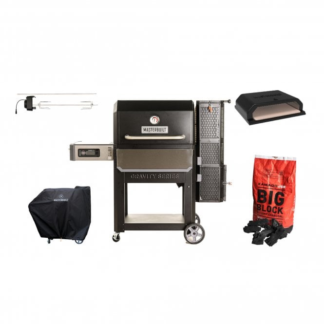 Masterbuilt  Gravity Series 1050 Digital Charcoal BBQ & Smoker Pitmaster Pack
