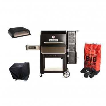 Masterbuilt Gravity Series 1050 Digital Charcoal BBQ & Smoker Pizza Pack