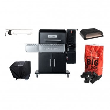 Masterbuilt Gravity Series 1150 Digital Charcoal BBQ & Smoker Pitmaster Pack