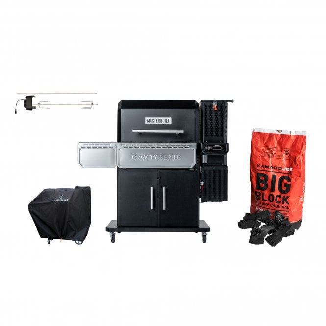 Masterbuilt  Gravity Series 1150 Digital Charcoal BBQ & Smoker Rotisserie Pack