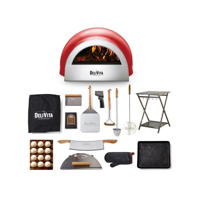 MI Fires DeliVita Chilli Red Deluxe Pizza Oven Complete Collection