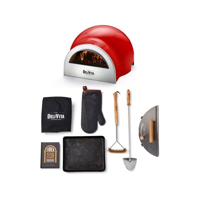 MI Fires DeliVita Chilli Red Pizza Oven Chefs Collection