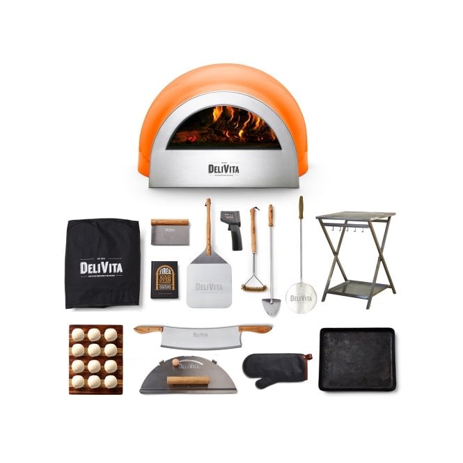 MI Fires DeliVita Orange Blaze Deluxe Pizza Oven Complete Collection