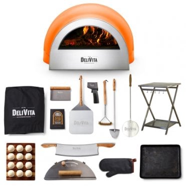 DeliVita Orange Blaze Deluxe Pizza Oven Complete Collection