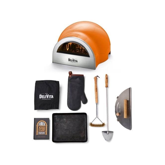 MI Fires DeliVita Orange Blaze Pizza Oven Chefs Collection