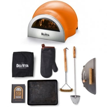 DeliVita Orange Blaze Pizza Oven Chefs Collection