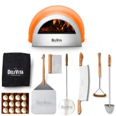 DeliVita Orange Blaze Pizza Oven Pizzaiola Collection