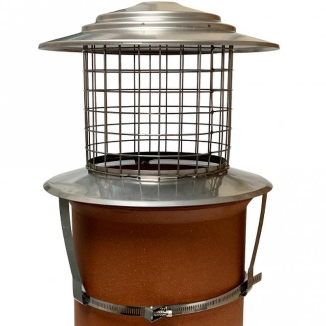 Mi Flues Bird Guard SF, strap fix, Natural - Ø 125-200mm