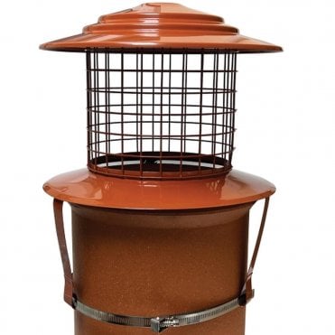 Bird Guard SF, strap fix, Terracotta - Ø 125-200mm