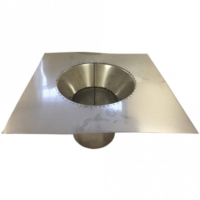 Mi Flues Conical Sump Adaptor (400mm sq. plate) - Ø 200