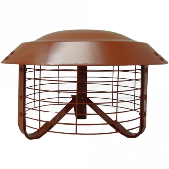 Mi Flues Junior Bird Guard SF, strap fix, Terracotta - Ø 150-250mm